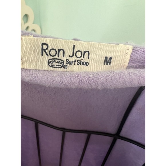 Ron Jon Surf Shop M Purple Ft. Myers Beach Hoodie Sweatshirt Front Pocket NWT - Picture 2 of 6